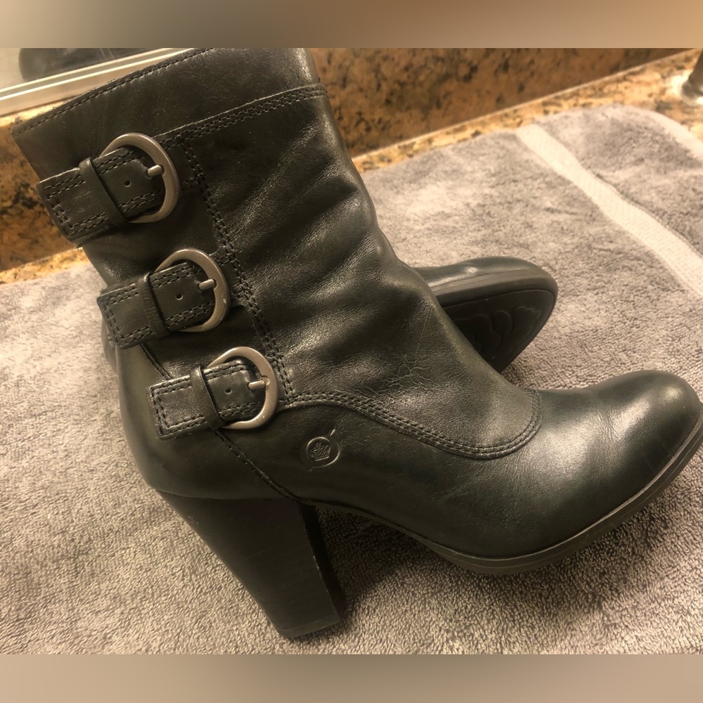 Born black booties ankle boots 6